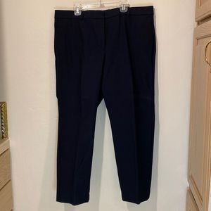 Ann Taylor curvy crop pants in navy. Comfy for the office or wherever!